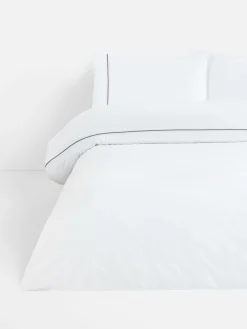 Conj. Capa Edredão Tamanho King Contraste Branco