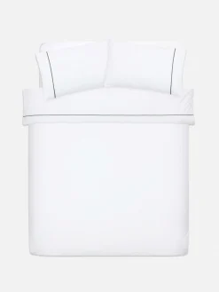 Conj. Capa Edredão Tamanho King Contraste Branco