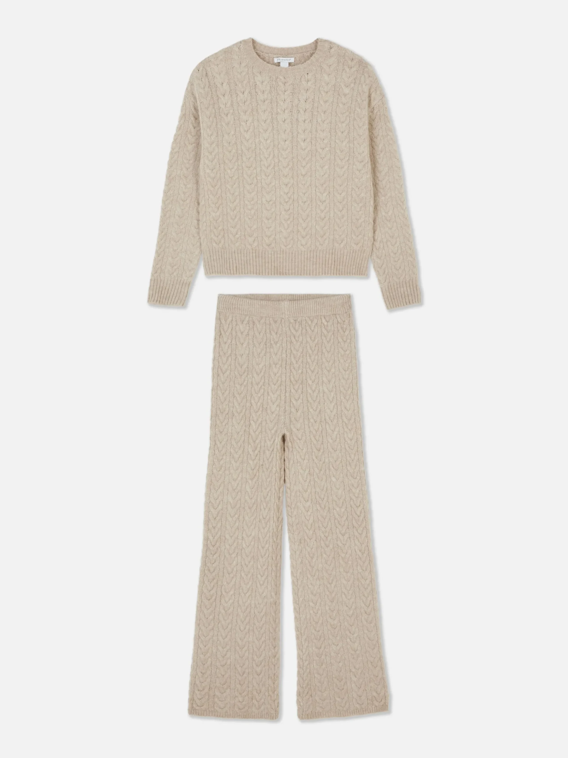 Conj. Coordenado Camisola/leggings Malha Entrançada