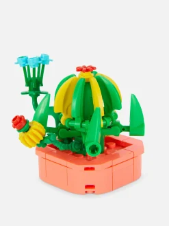 Conjunto Blocos Construção Planta Suculenta