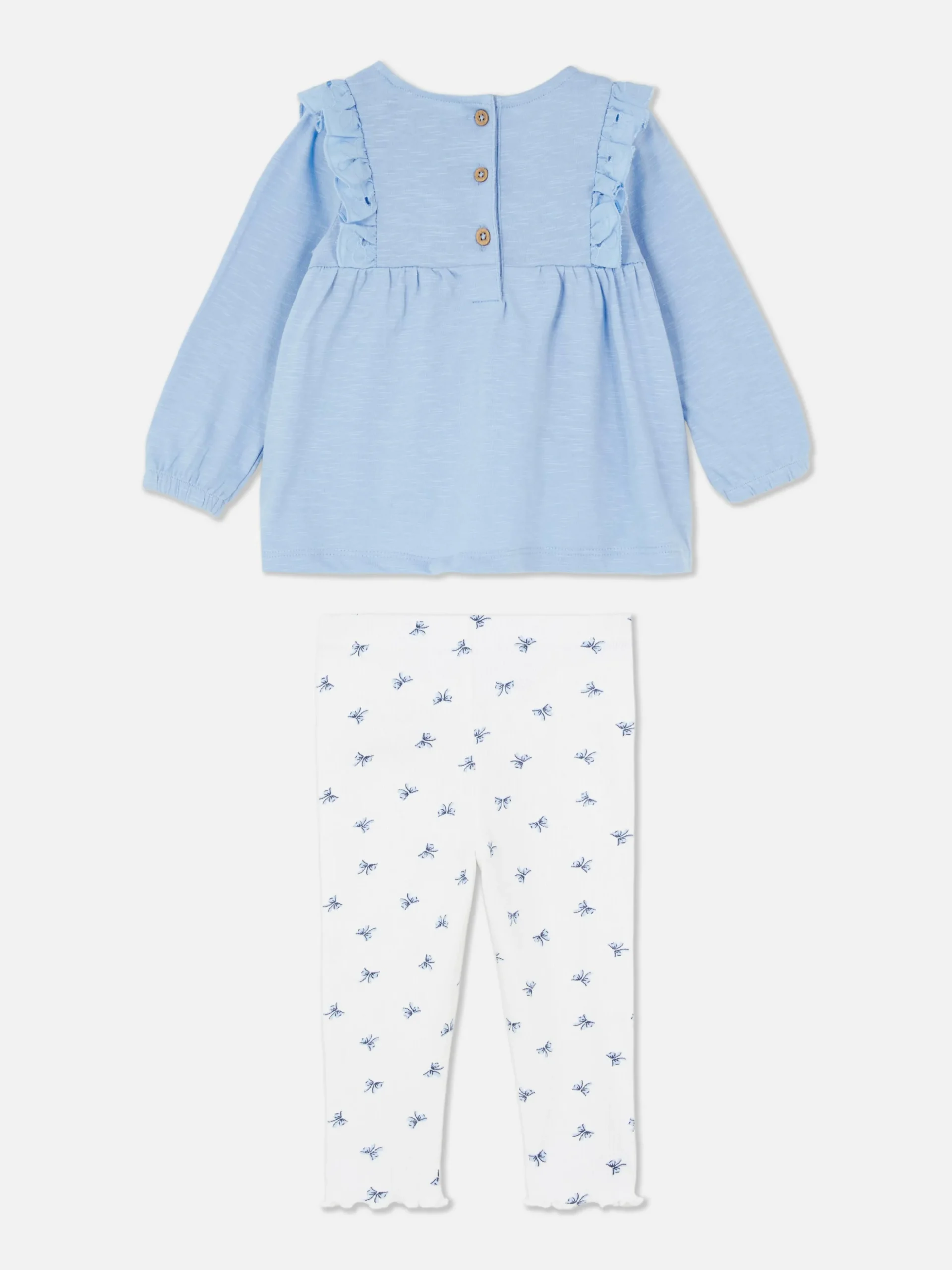 Conjunto Blusa Folhos/leggings