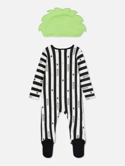 Conjunto Body/chapéu Beetlejuice