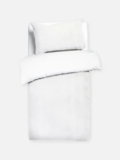 Conjunto Capa Edredão Solteiro Texturada Reversível