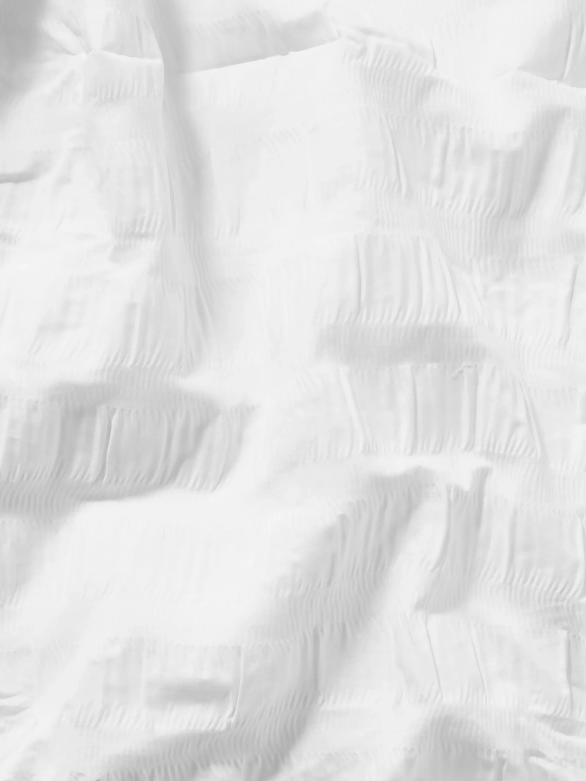 Conjunto Capa Edredão Super King Seersucker Branco