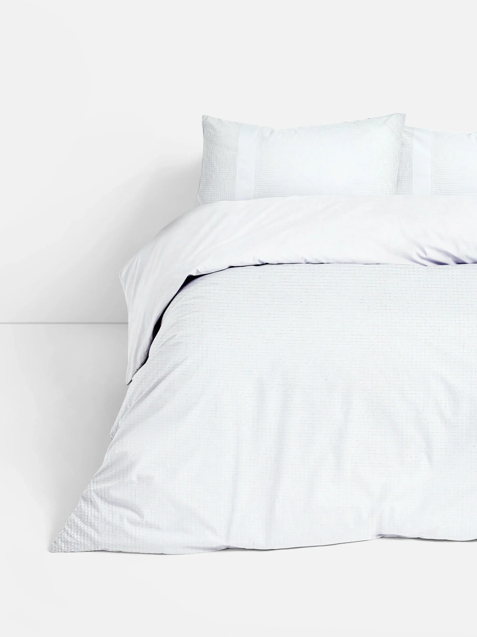 Conjunto Capa Edredão Super King Textura Waffle