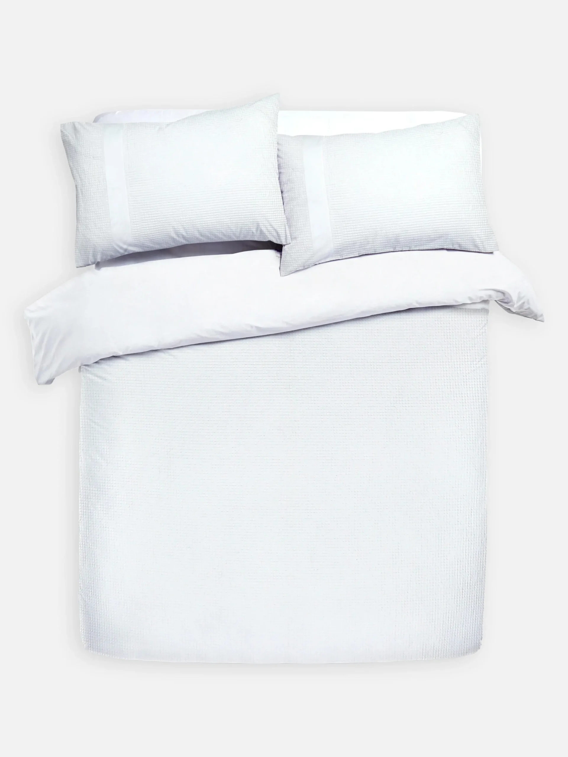 Conjunto Capa Edredão Super King Textura Waffle