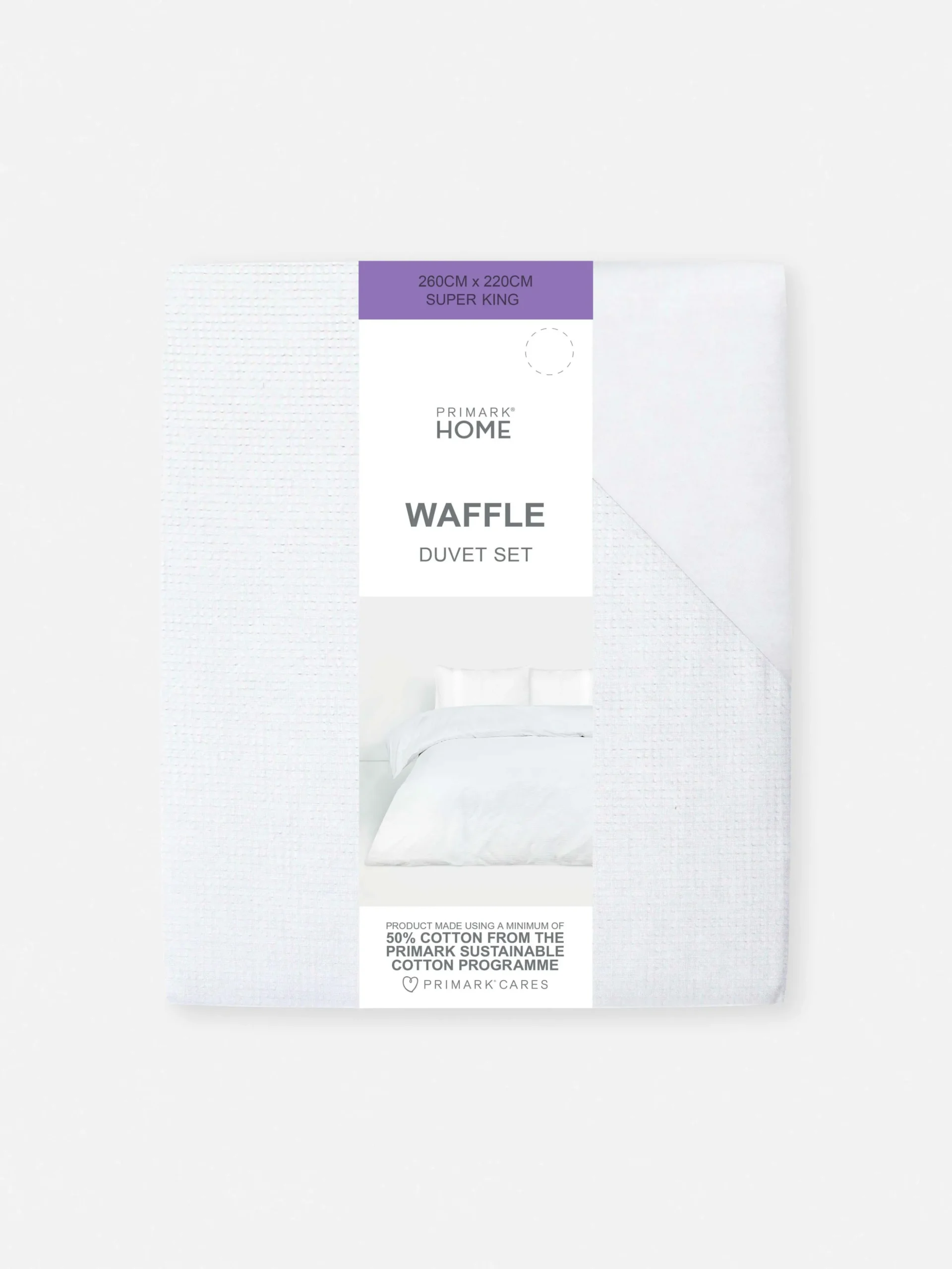 Conjunto Capa Edredão Super King Textura Waffle