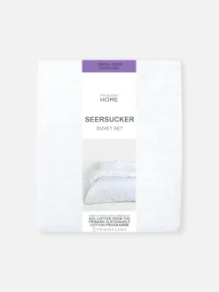 Conjunto Capa Edredão Tamanho Super King Seersucker