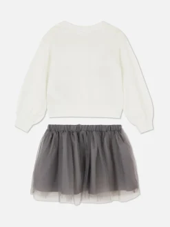 Conjunto Casaco Malha/tutu