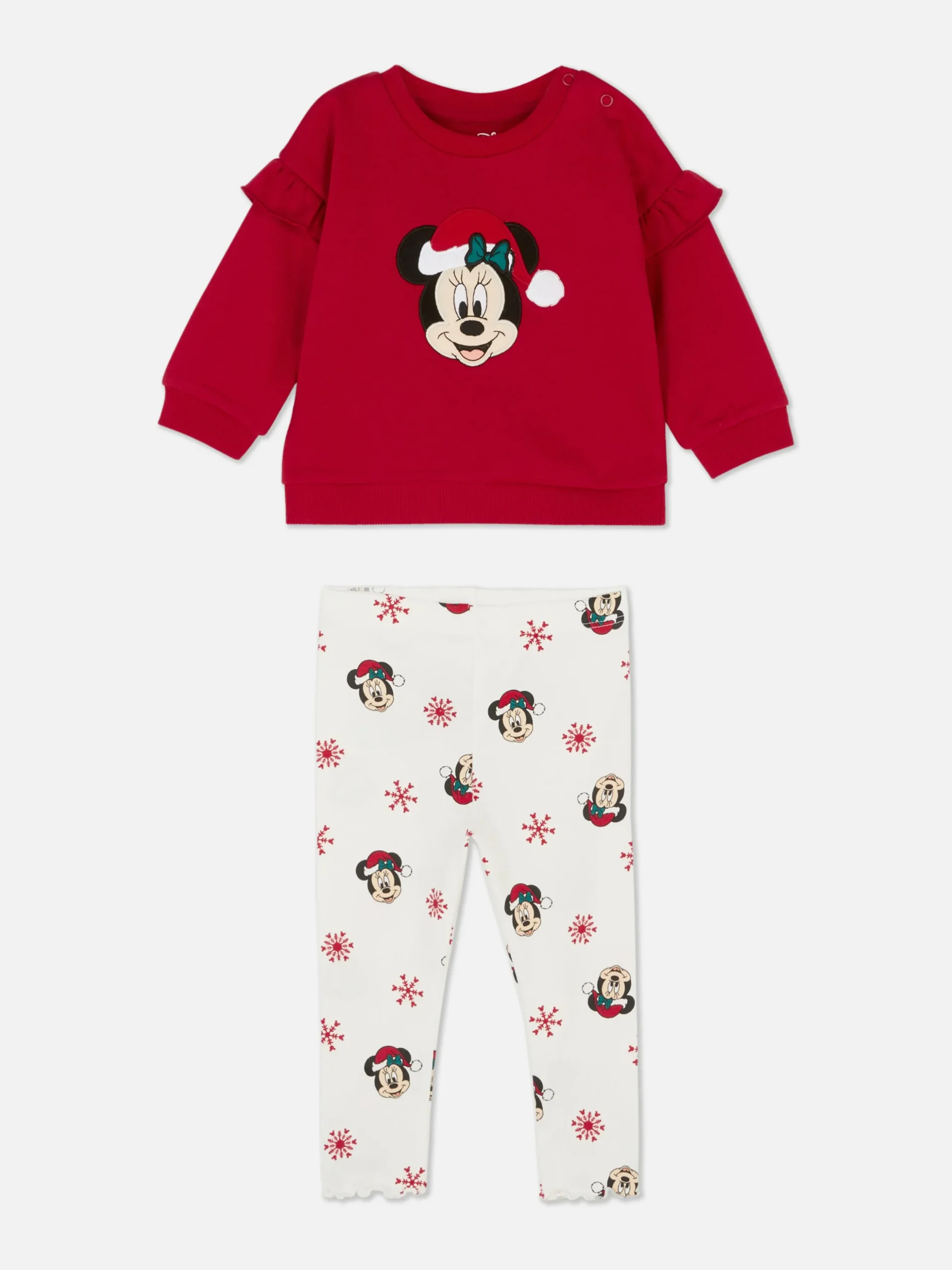Conjunto Coordenado Camisola/leggings Natal Disney Minnie