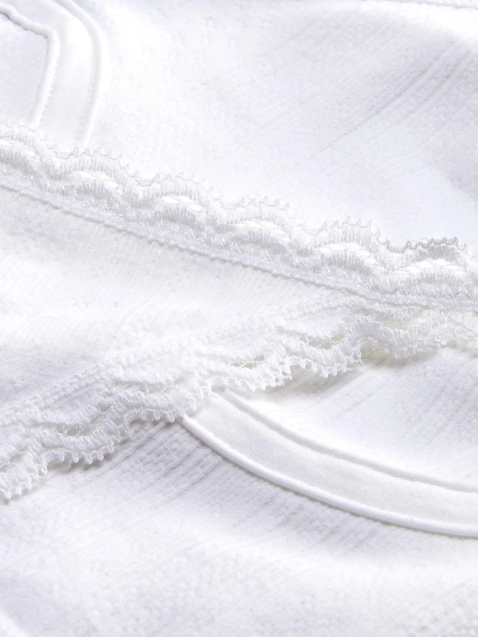 Conjunto De Lingerie Comprido Malha Geométrica Não Almofadado