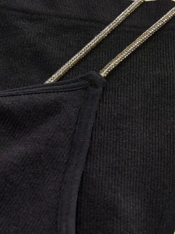 Conjunto Sutiã Bralette/tanga Tira Brilhantes