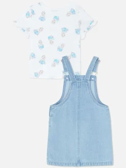 Conjunto Vestido Macacão E Camisa Frozen Da Disney