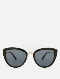 Óculos Sol Olhos Gato Acabamento Metal