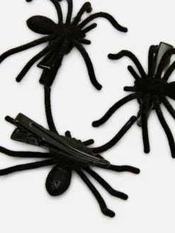Ganchos Cabelo Halloween Aranha