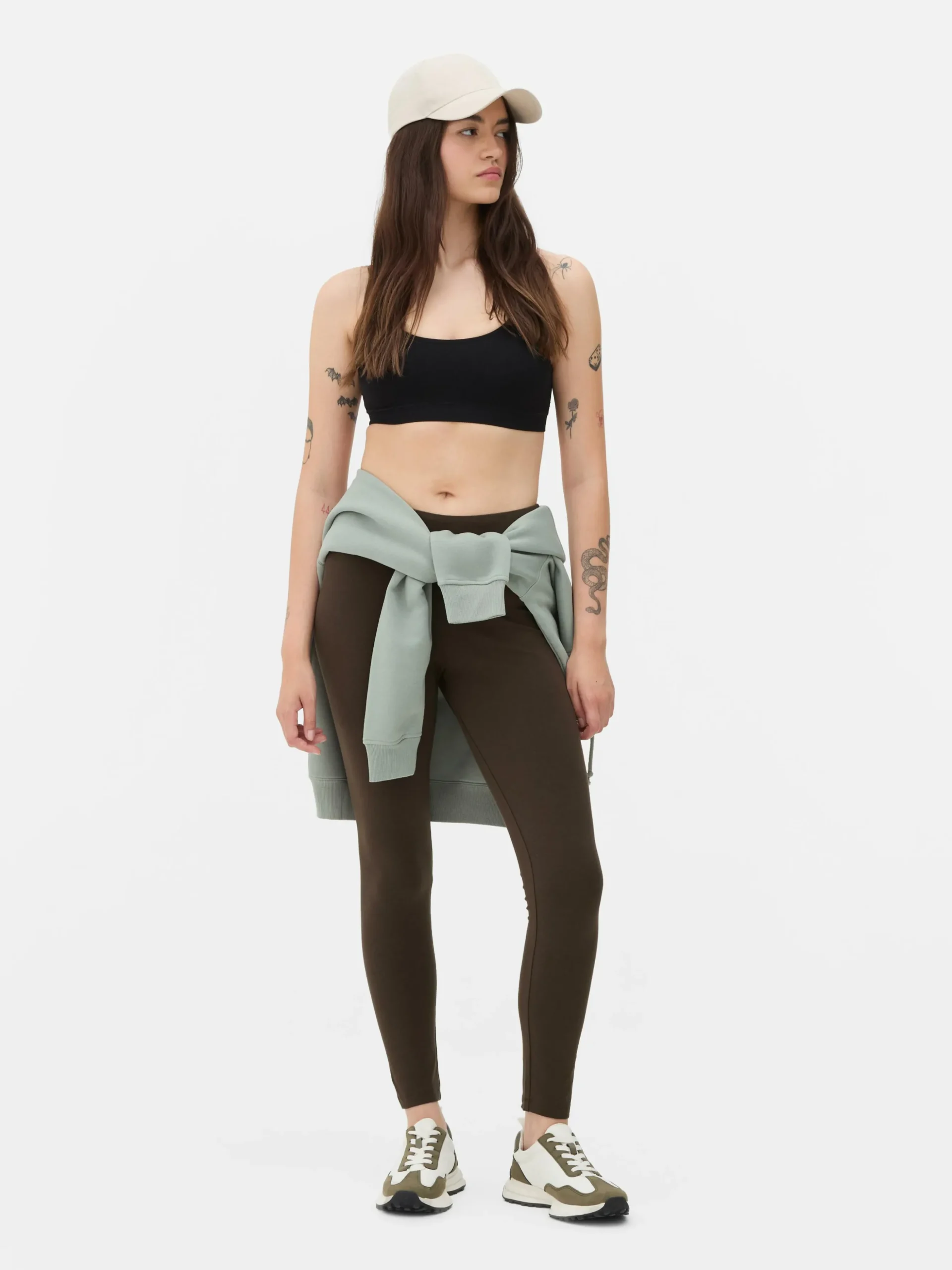 Leggings Malha Cintura Subida