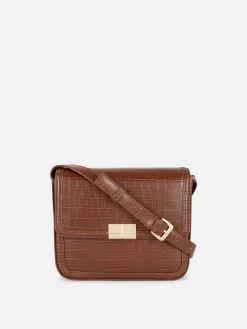 Mala Tiracolo Imitação Crocodilo