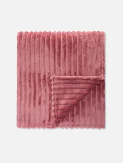 Manta Felpuda Canelada Supersuave