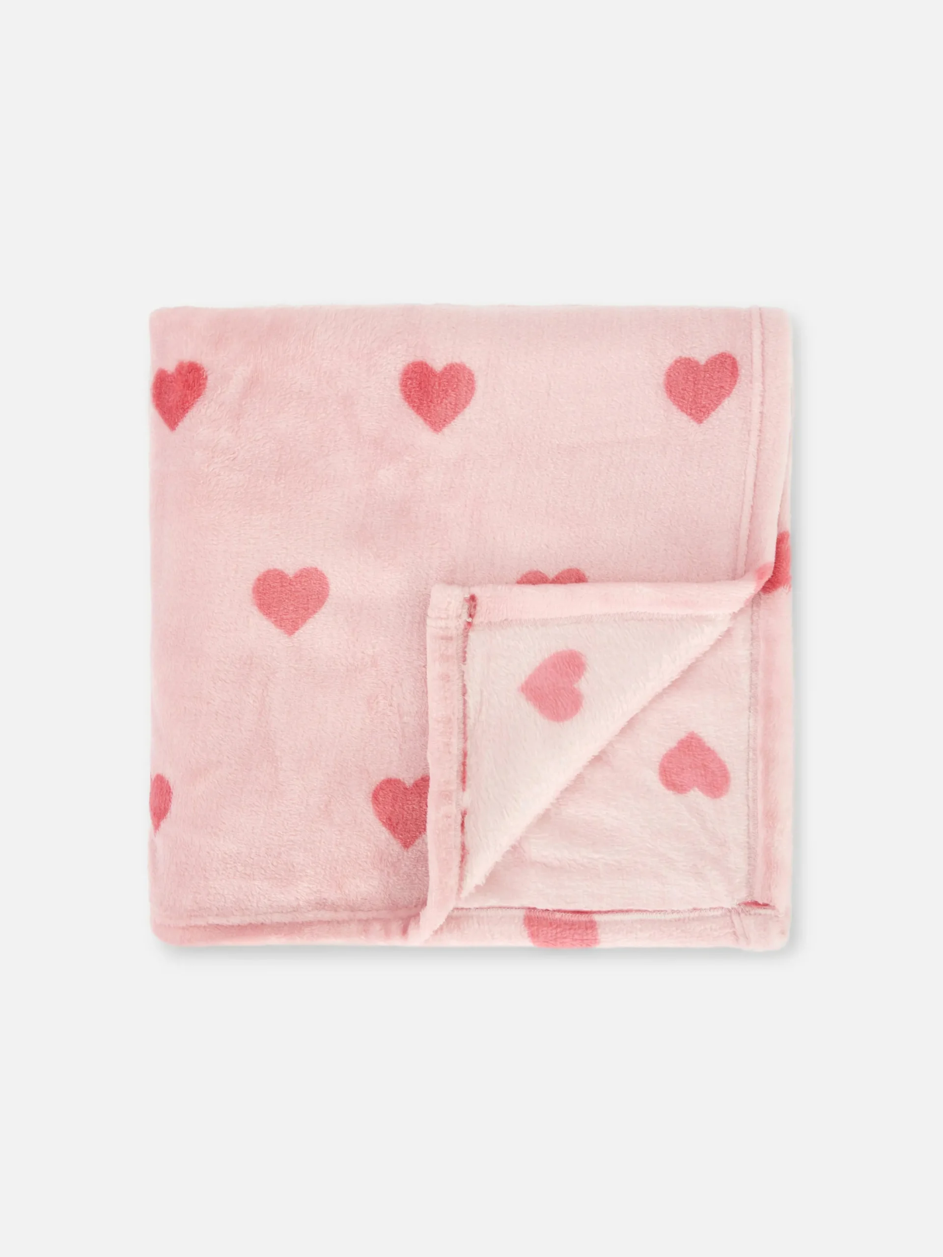 Manta Padrão Corações Toque Suave