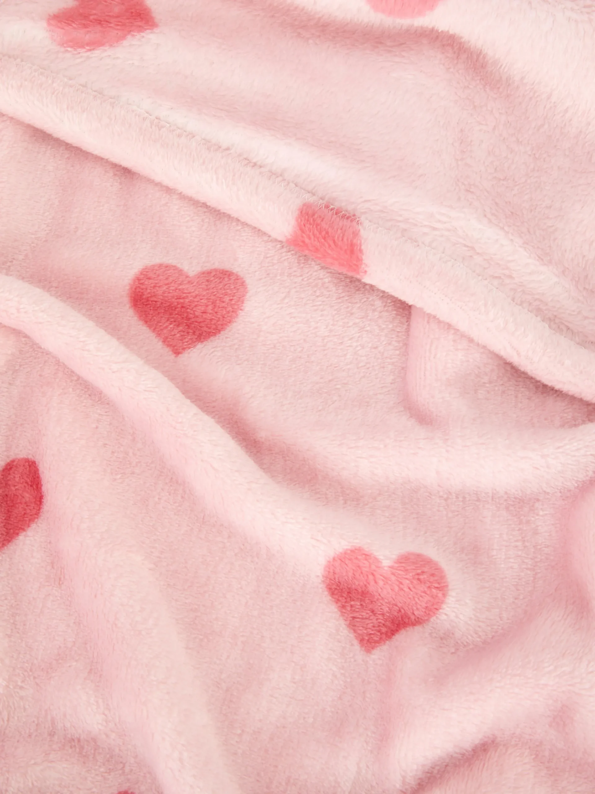 Manta Padrão Corações Toque Suave