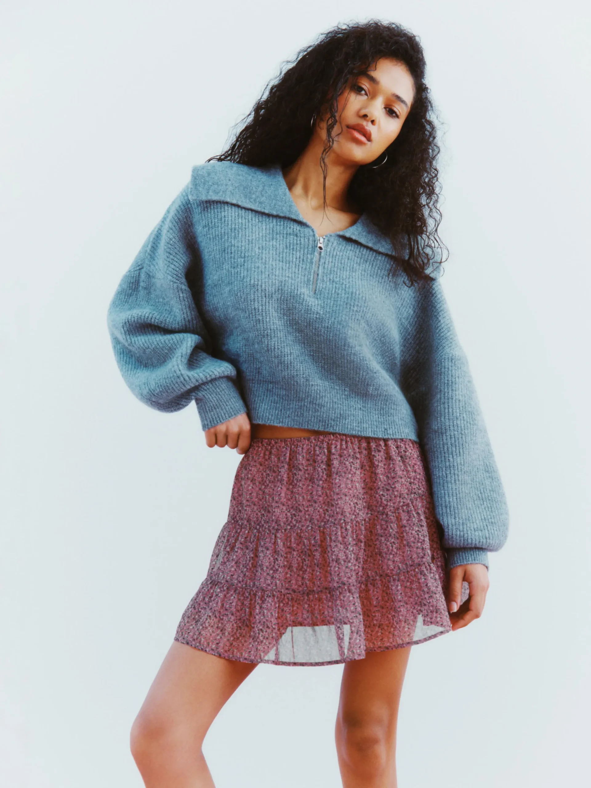 Minissaia Camadas Coord. Chiffon