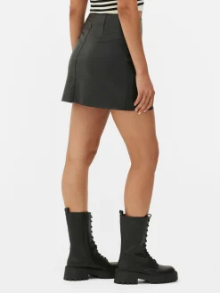 Minissaia Imitação Pele