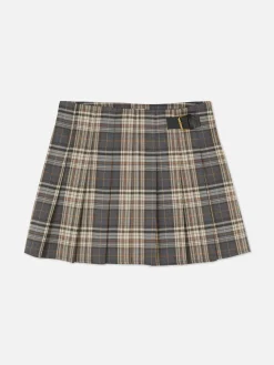 Minissaia Plissada Com Cinto