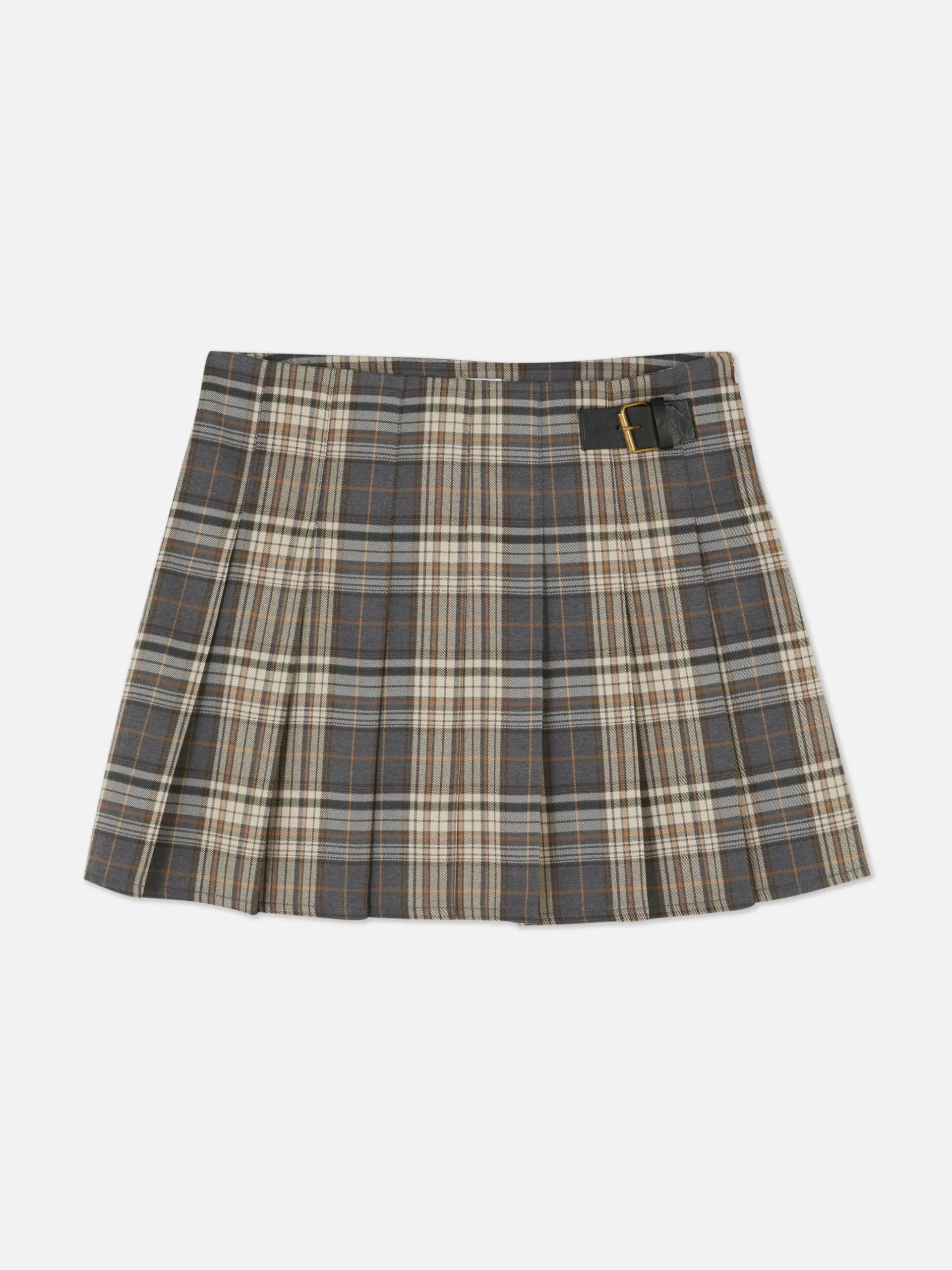 Minissaia Plissada Com Cinto