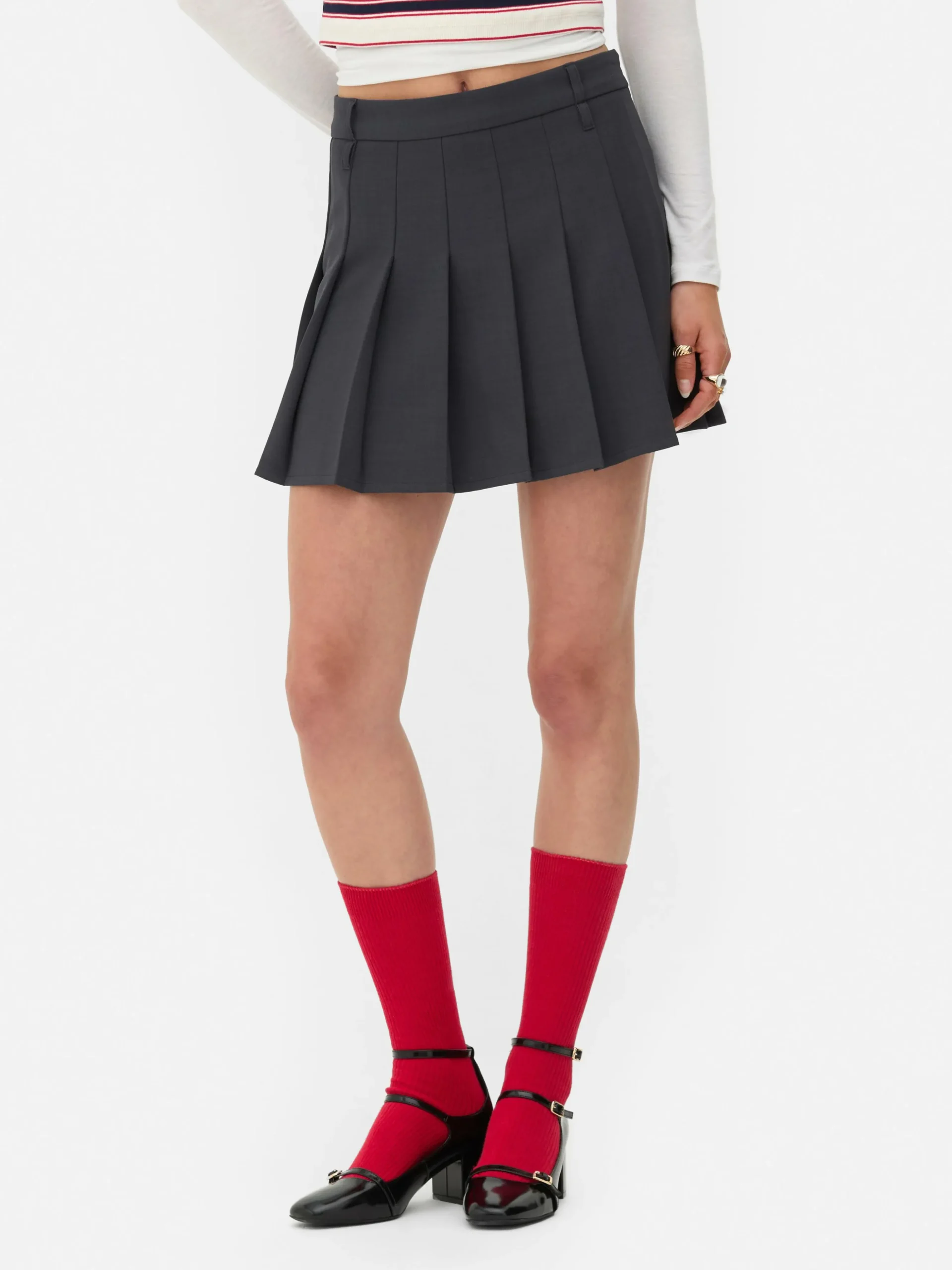 Minissaia Plissada Rita Ora