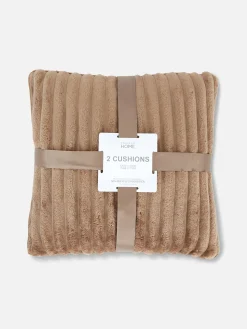 Pack 2 Almofadas Decorativas Caneladas Aconchegantes