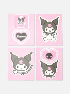 Pack 6 Autocolantes Hello Kitty Kuromi