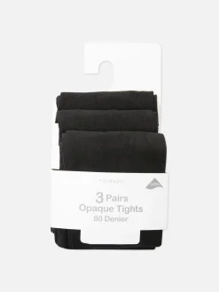 Pack 3 Collants Opacos 80 Denier