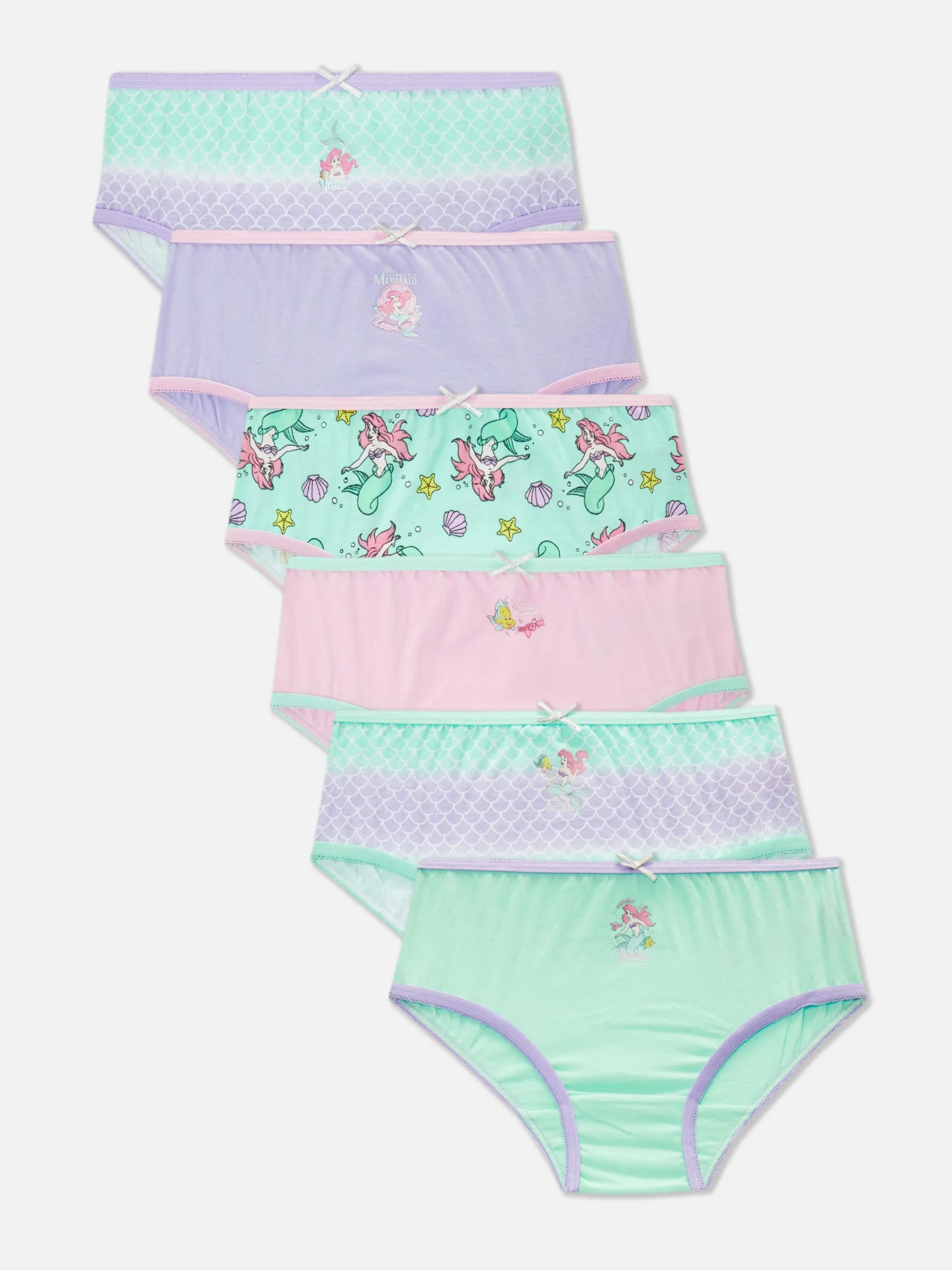 Pack 6 Cuecas A Pequena Sereia Disney