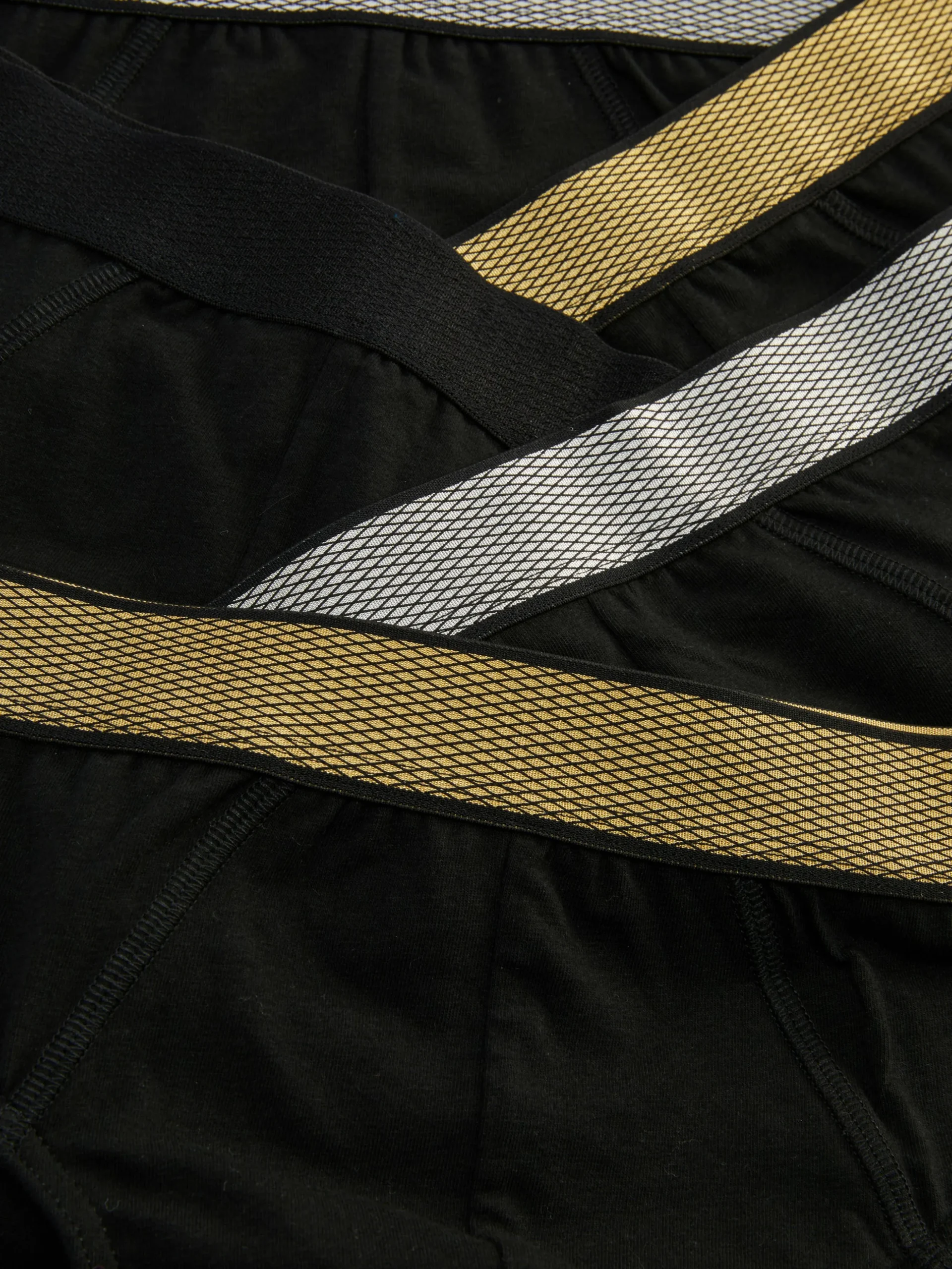 Pack 5 Cuecas Cintura Elástica Metalizada