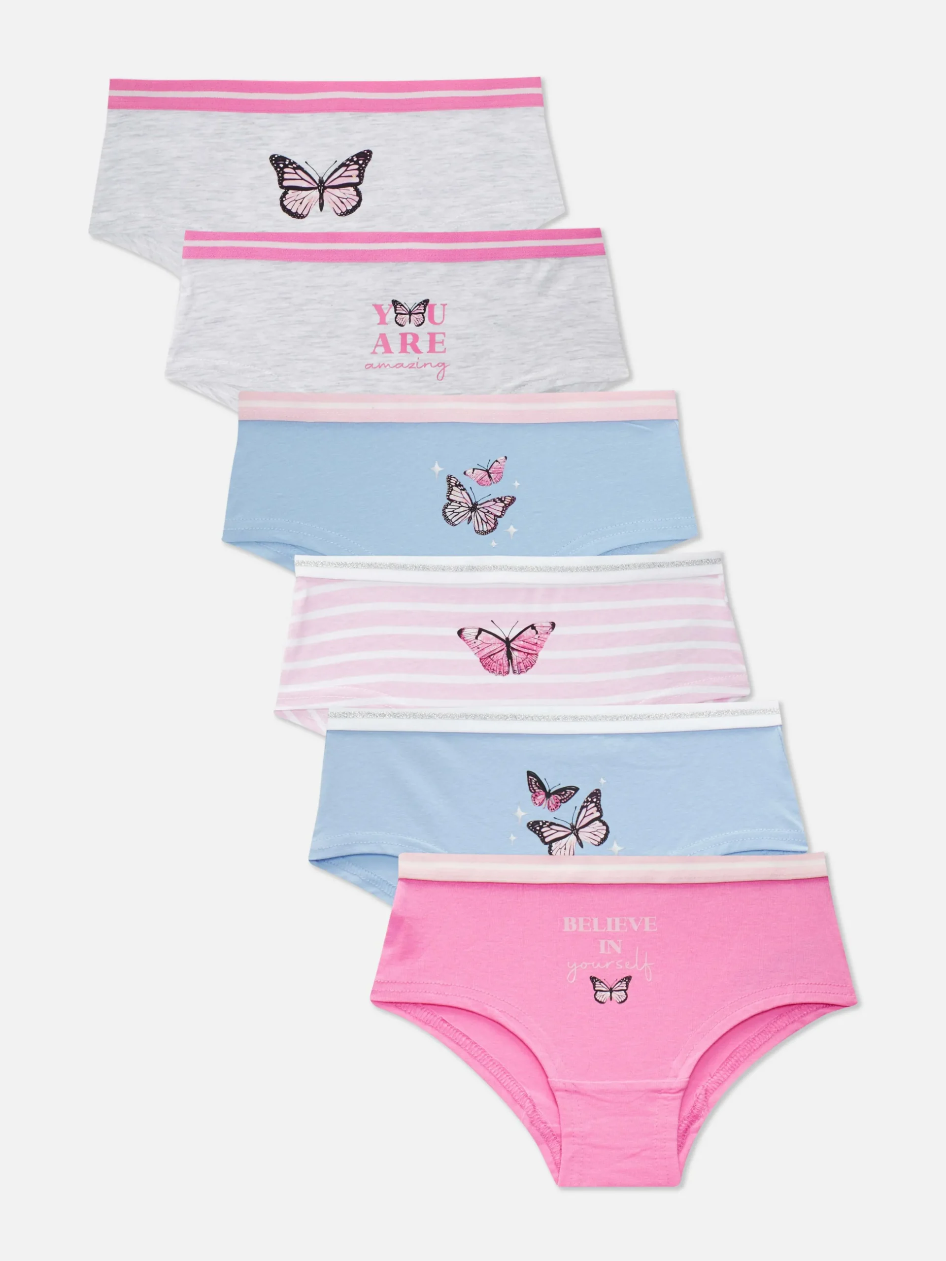 Pack 6 Cuecas Hipster Borboleta