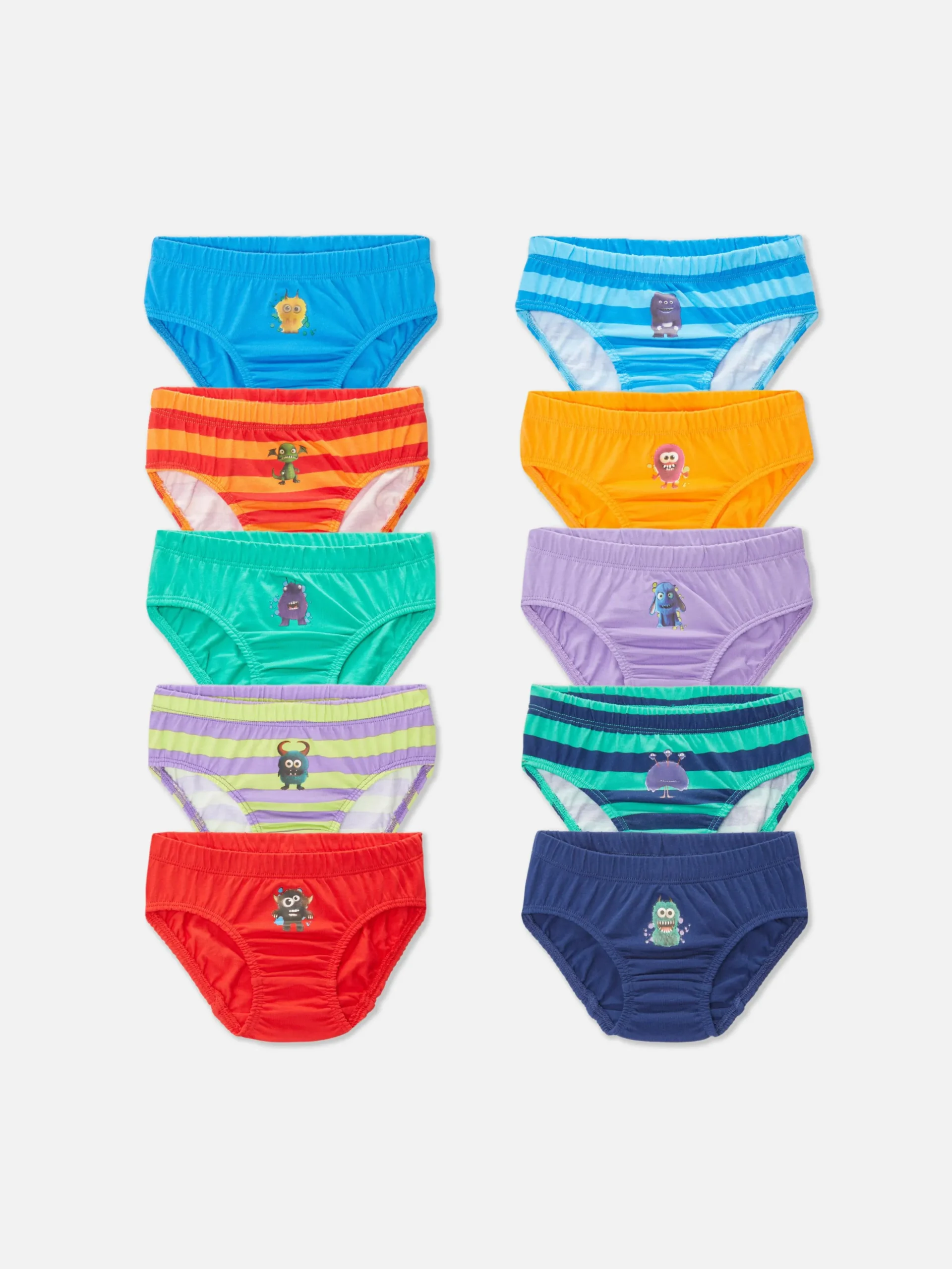 Pack 10 Cuecas Monstros