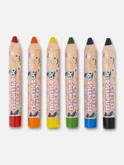 Pack 6 Lápis Cor Casa De Bonecas Da Gabby