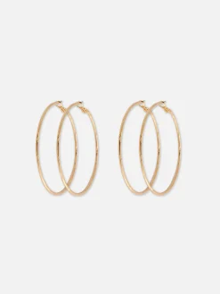 Pack 2 Pares Argolas Grandes