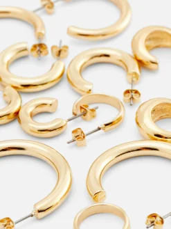 Pack 6 Pares Argolas Grossas