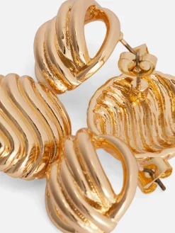 Pack 2 Pares Brincos Pequenos Grossos Rita Ora