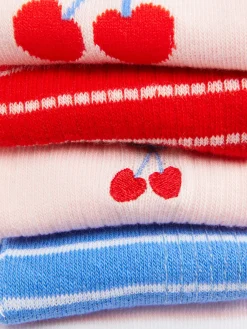 Pack 5 Pares Soquetes Cerejas