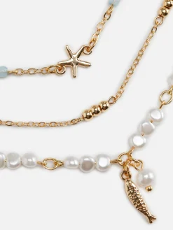 Pack 3 Pulseiras Tornozelo Beira-mar