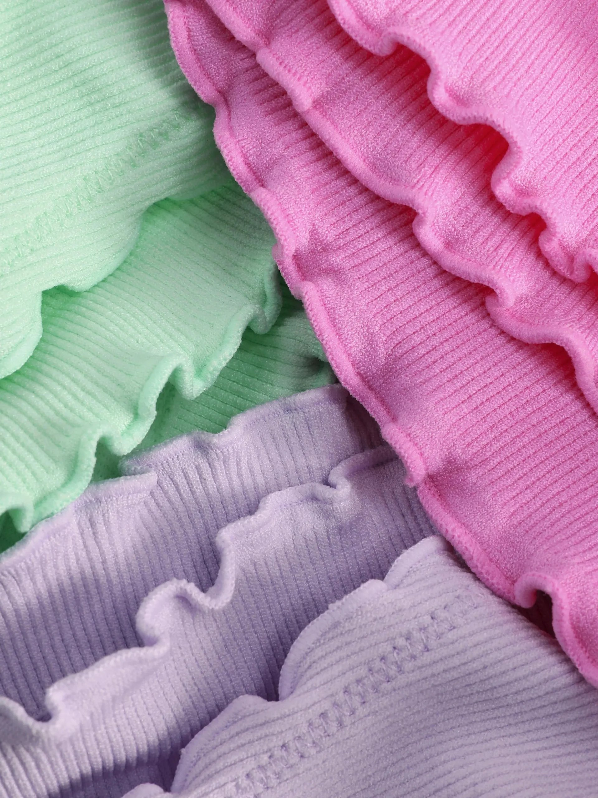 Pack 3 Tangas S/ Costuras Bainha Ondulada