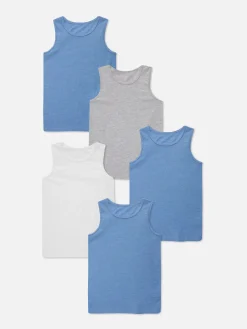 Pack 5 Tops S/ Mangas Básicos Sortidos