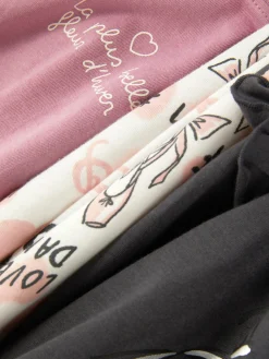 Pack 3 T-shirts Manga Comprida Gráficas Ballet