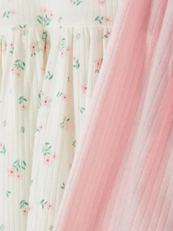 Pack 2 Vestidos Canelados Manga Comprida