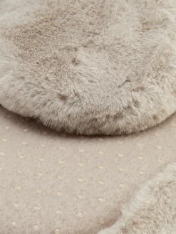 Pantufas Tipo Meia Imitação Pelo