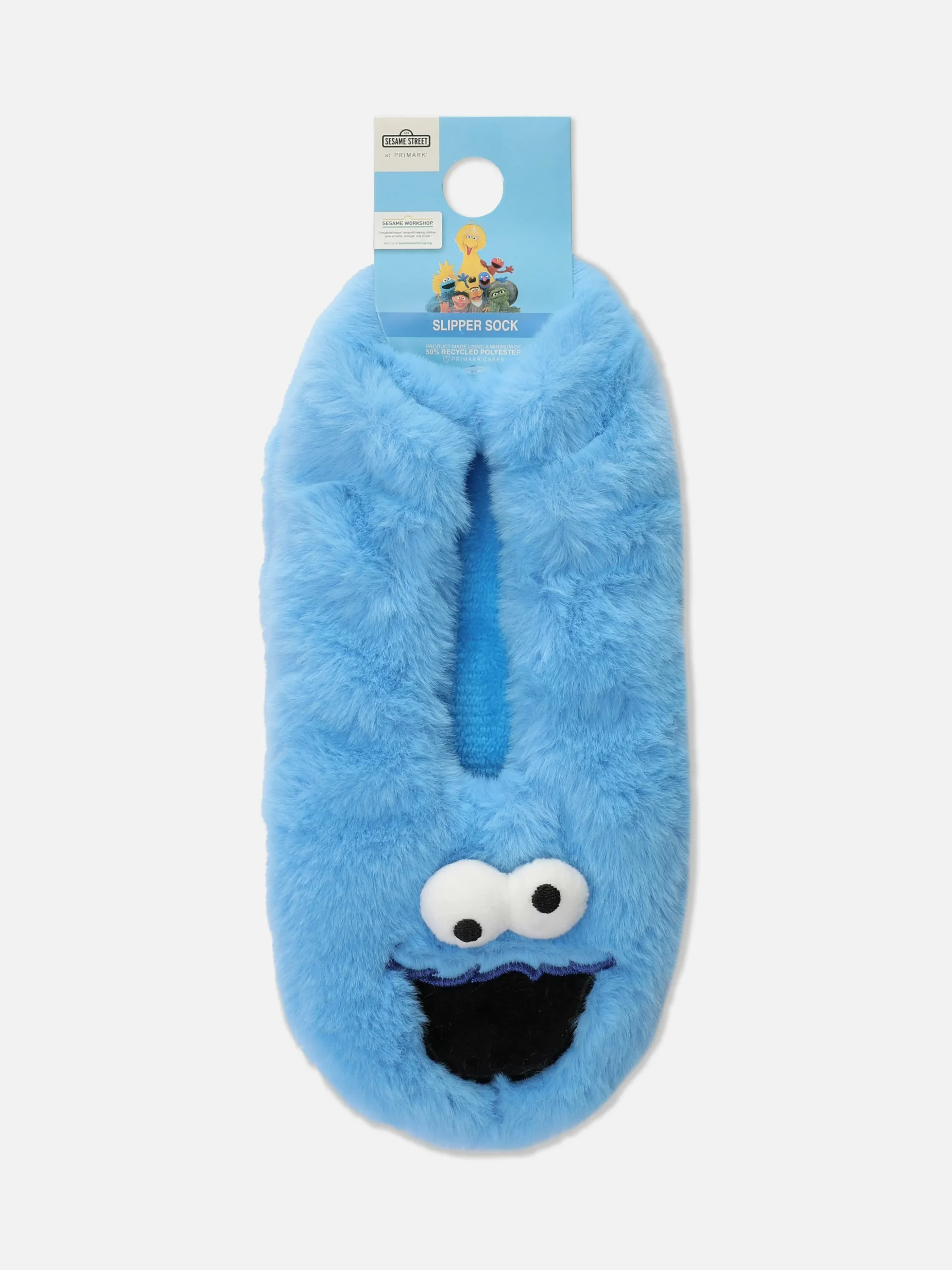 Pantufas Tipo Meia Rua Sésamo Monstro Das Bolachas