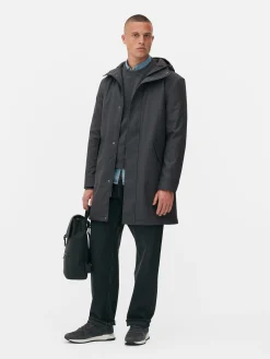 Parka Capuz Revestimento Borracha