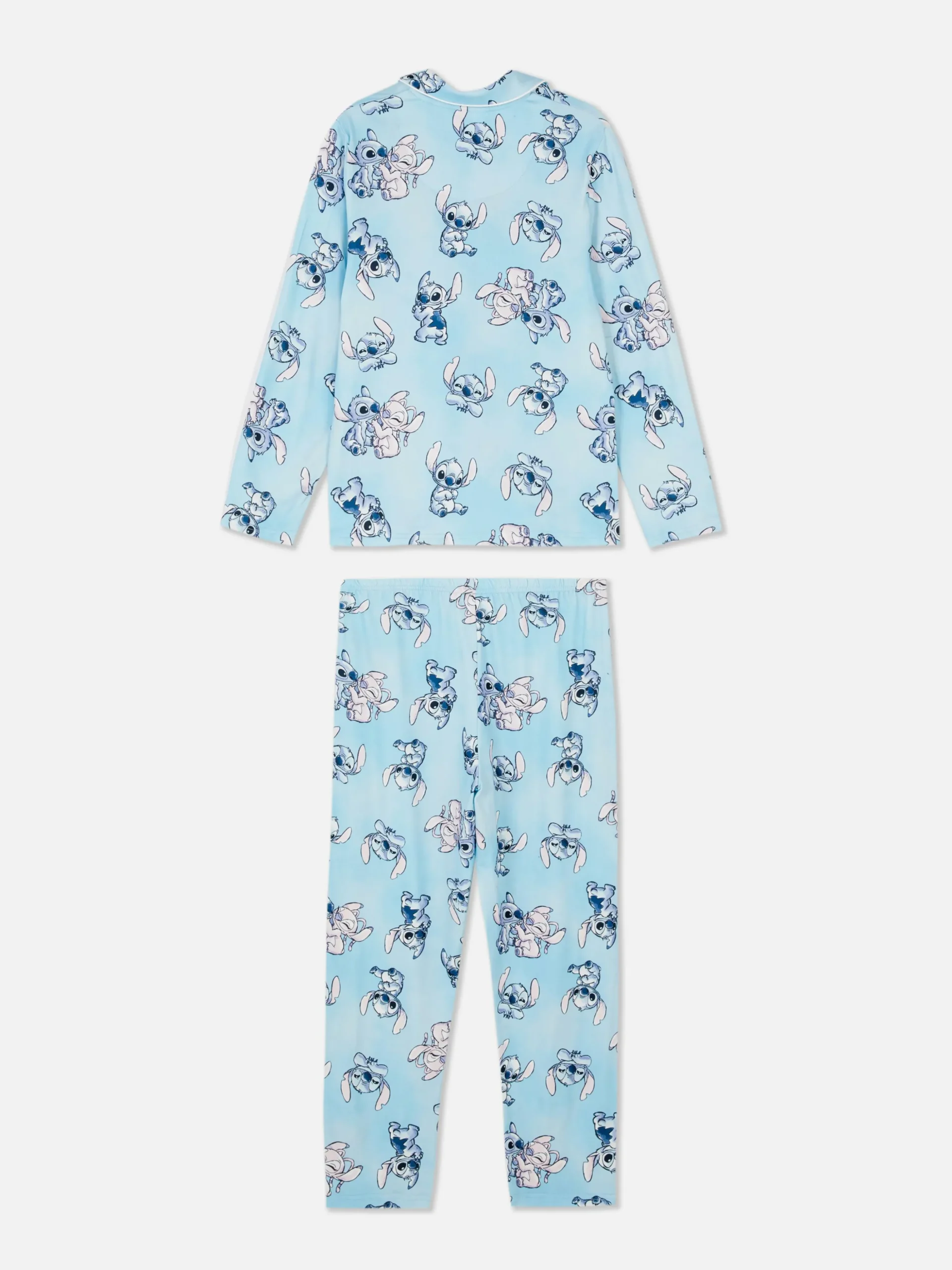 Pijama Camisa Manga Comprida Disney Stitch & Angel